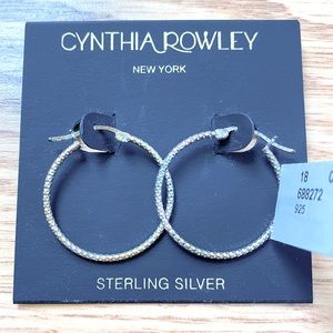 Cynthia Rowley Sterling Silver Hoop Earrings